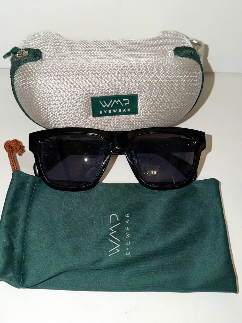 WMP Golf Men's Black Link Sunglasses with Case